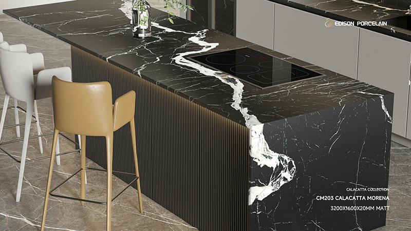CM203 Calacatta Morena 3200×1600×20mm Island
