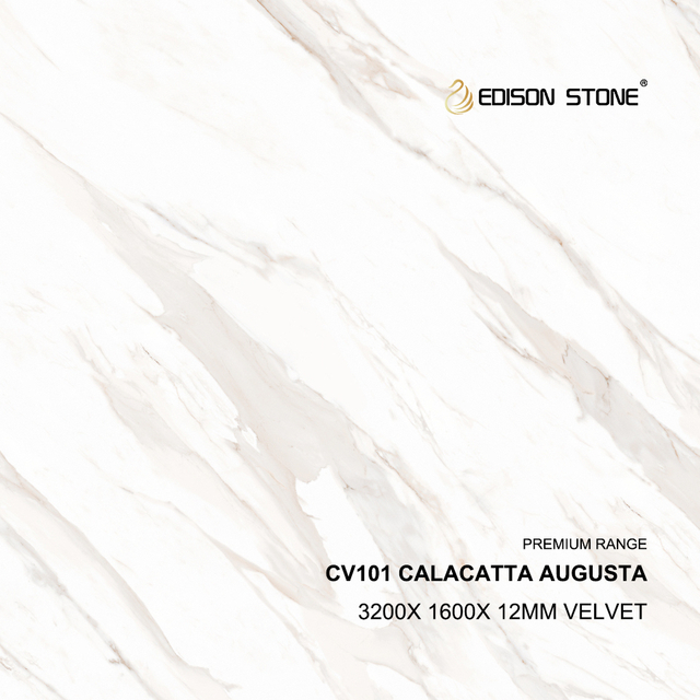 Calacatta Augusta sintered stone slab